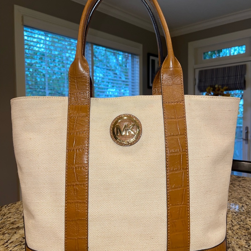 Michael Kors Brown and Cream Tote